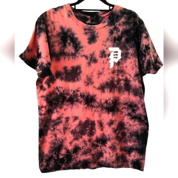 Primitive Other - PRIMITIVE Skateboarding Heartbreakers Club Tye Dye Short Sleeve Top Size Medium